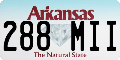 AR license plate 288MII