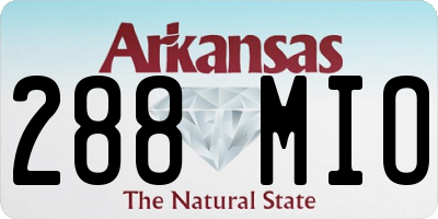 AR license plate 288MIO
