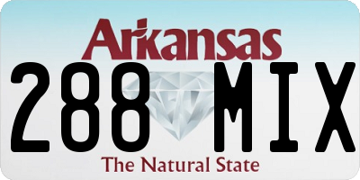 AR license plate 288MIX