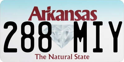 AR license plate 288MIY