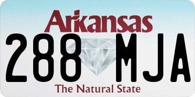 AR license plate 288MJA