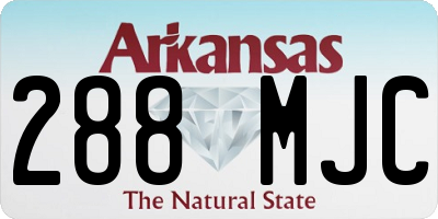 AR license plate 288MJC