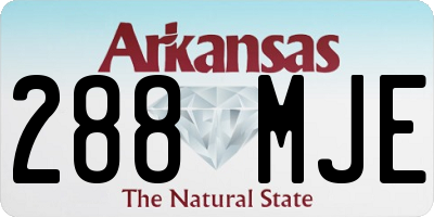 AR license plate 288MJE