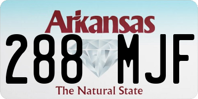 AR license plate 288MJF