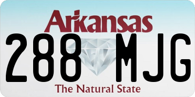 AR license plate 288MJG