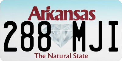AR license plate 288MJI