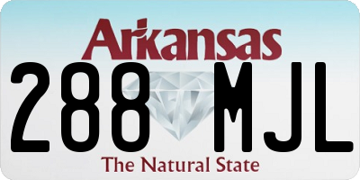 AR license plate 288MJL