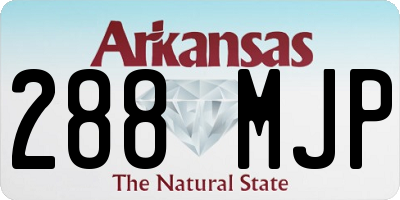AR license plate 288MJP