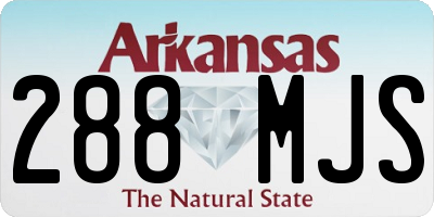 AR license plate 288MJS
