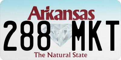 AR license plate 288MKT