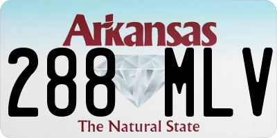 AR license plate 288MLV