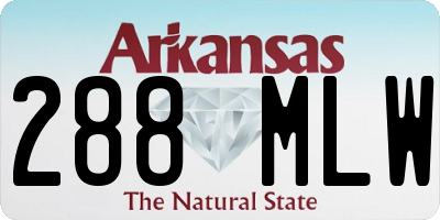 AR license plate 288MLW
