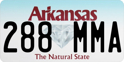 AR license plate 288MMA