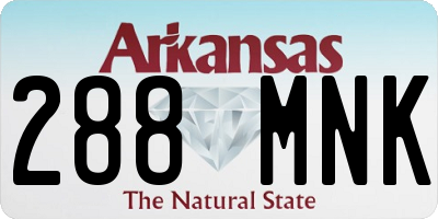 AR license plate 288MNK