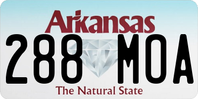 AR license plate 288MOA