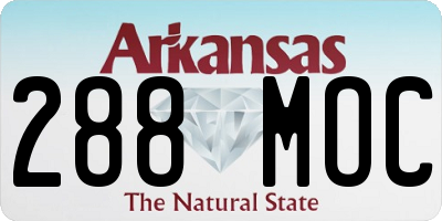 AR license plate 288MOC