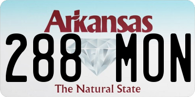 AR license plate 288MON