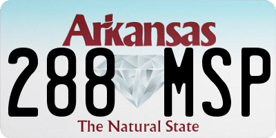 AR license plate 288MSP