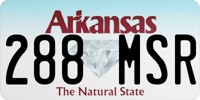 AR license plate 288MSR