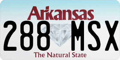 AR license plate 288MSX