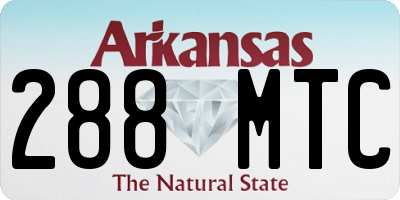 AR license plate 288MTC