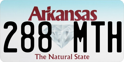 AR license plate 288MTH