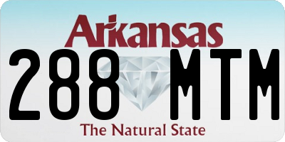 AR license plate 288MTM