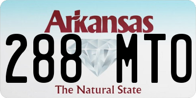 AR license plate 288MTO