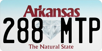AR license plate 288MTP