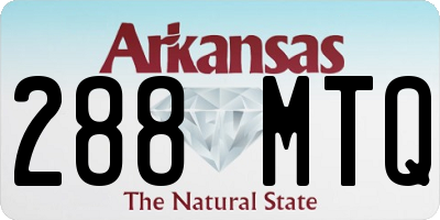 AR license plate 288MTQ