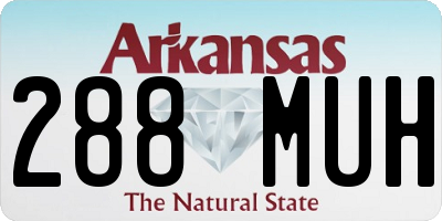AR license plate 288MUH