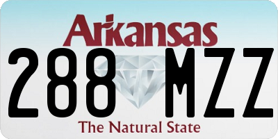AR license plate 288MZZ