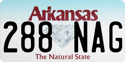 AR license plate 288NAG