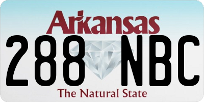 AR license plate 288NBC