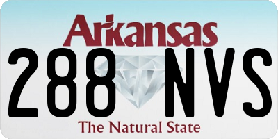 AR license plate 288NVS