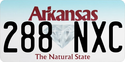 AR license plate 288NXC