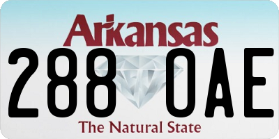 AR license plate 288OAE