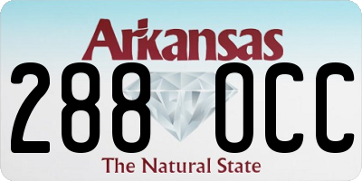 AR license plate 288OCC