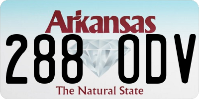 AR license plate 288ODV