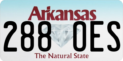 AR license plate 288OES