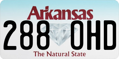 AR license plate 288OHD