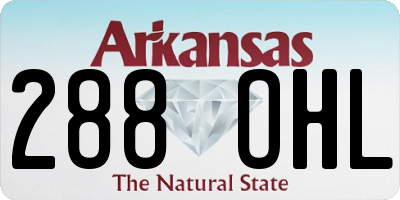 AR license plate 288OHL
