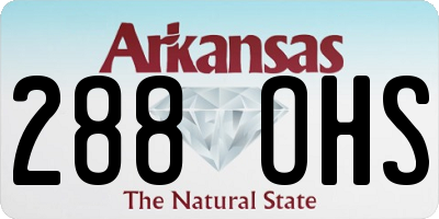 AR license plate 288OHS