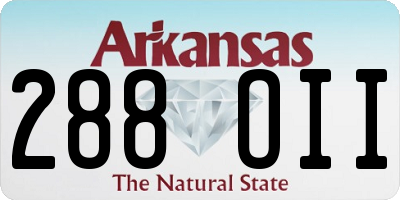 AR license plate 288OII