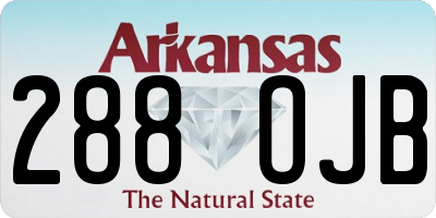 AR license plate 288OJB