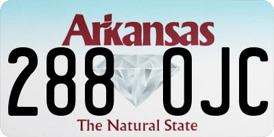 AR license plate 288OJC