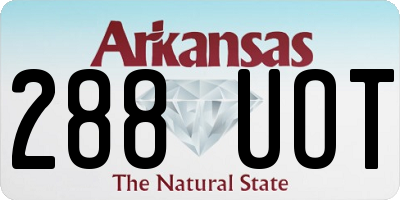 AR license plate 288UOT