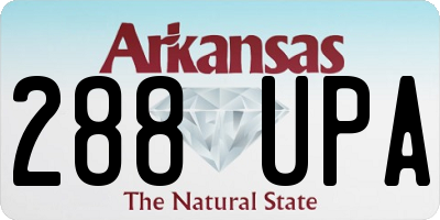 AR license plate 288UPA
