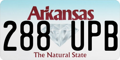 AR license plate 288UPB