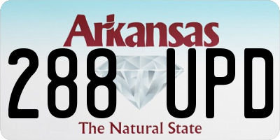 AR license plate 288UPD